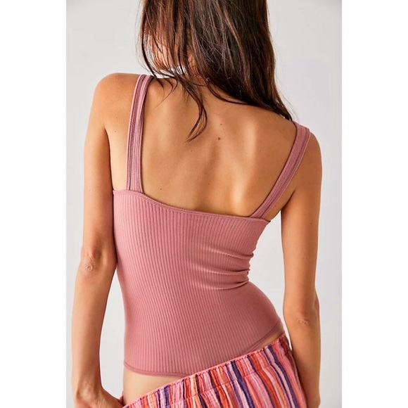 Free People Intimately XYZ Copper Mauve Purple Pink Recycled Bodysuit - Picture 9 of 10